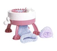 Dream Star Kit de tricot à 22 broches pour débutants, machine à manivelle, avec pelote de fil, cadeau créatif parfait