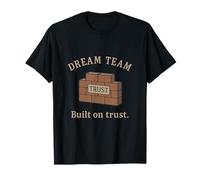 Dream Team Built on Trust Brick Wall Typewriter Police T-Shirt