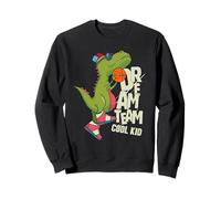 Dream Team Cool Kid Funny T-Rex Bsketball Graphic Designs Sweatshirt
