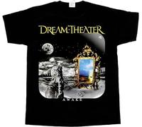Dream Theater Awake Short - Short Sleeve Black T-Shirt Men Tops Tee Black XL