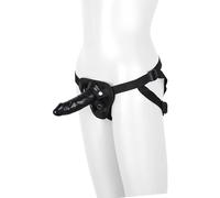 Dream Toys Blaze Harness With Dildo Black Taille Unique