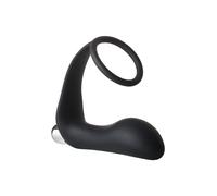 Dream Toys Fantasstic Vibrating Anal Plug with Cockring Black 12 cm