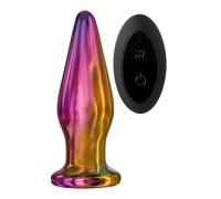 Dream Toys Glamour Glass Remote Vibe Tapered Plug Multicolor Taille Unique