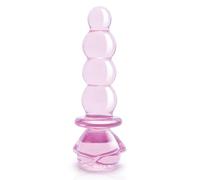 Dream Toys Glaze Glass Rosebud Beaded Pink 14 cm