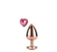 Dream Toys Gleaming Love Rose Gold Plug Small Gold Taille Unique