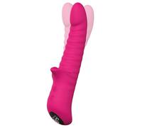 Dream Toys Honey Bear vibromasseur avec stimulateur de clitoris Magenta 21,2 cm