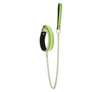 Dream Toys Radiant Collar And Leash Glow in The Dark Green 105 cm
