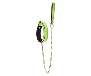 Dream Toys Radiant Collar And Leash Glow in The Dark Green 105 cm