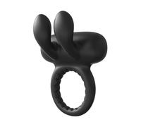 Dream Toys Ramrod Rabbit Vibrating Cockring Black 6,8 cm