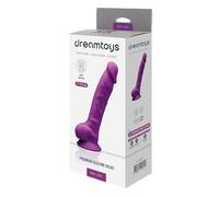 Dream Toys Real Love Dildo With Balls Purple 18 cm