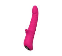 Dream Toys Honey Bear vibromasseur avec stimulateur de clitoris Magenta 21,2 cm