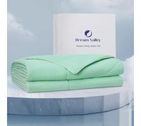 Dream Valley®Outlast®Deepsleep Cooling Comforter, Full/Queen Size, NASA-Grade Space Technology Cooling Blanket for Hot Sleepers Night Sweats, Q-Max > 0.45 Aerocool™Breathable, Mint Macaron, 90"x90"