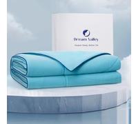Dream Valley®Outlast®Deepsleep Cooling Comforter, King Size, NASA-Grade Space Technology Cooling Blanket for Hot Sleepers Night Sweats, Q-Max > 0.45 Aerocool™Breathable, Dream Blue, 106"x90"