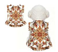 Dream-Weaving Jupe pour animal de compagnie Imprimé Vêtements pour petits chiens Vêtements pour chien Noël et Thanksgiving