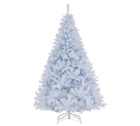 DREAMADE 180 cm Sapin de Noël Artificiel, Arbre de Noël Pré-Éclairé avec 280 LED, 11 Modes d’Éclairage, 1000 Branches, Socle Métallique Pliable, Sapin Articulé pour Décoration de Fête