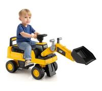 DREAMADE Caterpillar Voiture Excavatrice pour Enfants avec Bras à Angle Réglable, Pelleteuse de Jouet avec Espace de Rangement