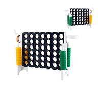 DREAMADE Puissance 4 Géant pour Enfants sur Pied 84 x 33 x 79 CM avec 42 Anneaux, Levier de Réinitialisation du Jeu, Jeu de Société pour Réunions de Famille,Maternelle,Camping (Blanc)