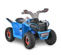DREAMADE Quad Électrique Enfants 3+Ans avec Contrôle Direction,Voiture Électrique 6V avec Interrupteur&Pédale&Siège Large&Roues Antidérapantes,ATV pour Garçons Filles Charge 30KG (Bleu)