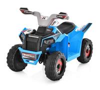 DREAMADE Quad Électrique Enfants 3+Ans avec Contrôle Direction,Voiture Électrique 6V avec Interrupteur&Pédale&Siège Large&Roues Antidérapantes,ATV Charge 30KG pour Garçons Filles (Bleu)