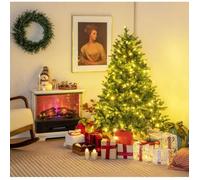 DREAMADE Sapin de Noël Artificiel 150CM, avec 250 Lumières LED, 844 Branches et 11 Contrôleurs de Fonction, pour Magasin, Maison