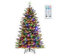 DREAMADE Sapin de Noël Artificiel 180CM, avec 350 Lumières LED, 1168 Branches et 11 Contrôleurs de Fonction, pour Magasin, Maison