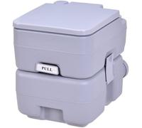 DREAMADE Siège de Toilettes WC Chimique Toilettes d’Appoint Mobile Indépendant, pour Caravane Camping Voyage ou à