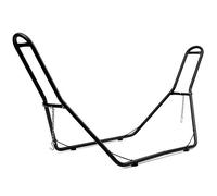 DREAMADE Support pour Hamac en Fer avec 2 Chaînes 2 Crochets en S, pour Hamac de 3,5-4 M,Adapté à l’Intérieur et à l’Extérieur, Charge Maximale 200KG, 280x95x115CM, Noir