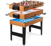 DREAMADE Table de Jeu Combo 3-en-1, Table de Billard Multi-Jeux avec Baby-Foot, Air Hockey et Billard, Jeux d'Arcade de Sport de 48" avec Accessoires pour la Maison, Salle de Jeux, Salle de Loisirs