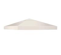 DREAMADE Toile de Rechange pour Jardin 3 X 3 M, Bâche pour Tonnelle en Polyester Haute Densité avec Trou de Ventilation, Tissu Imperméable et Anti-UV (Beige)