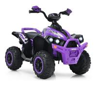 DREAMADE Voiture Électrique Enfants Multifonctions 12V avec Vitesse Réglable en 2 Niveaux, Lumières LED, Musique pour 3-8