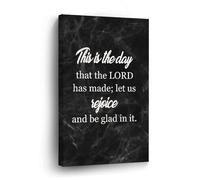 DreamAutumn Toile murale moderne avec inscription « This Is The Day That The Lord Has Made ; Let Us Rejoice And Be Glad in It » - Œuvre d'art moderne pour décoration murale d'intérieur ou de bureau