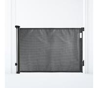 Dreambaby Barrière de sécurité escamotable pour bébé et Chien, barrière de sécurité en Maille Extra Large pour bébé jusqu'à 140 cm, Hauteur 90 cm, 2 indicateurs de Verrouillage EZY-Check, Montage sur