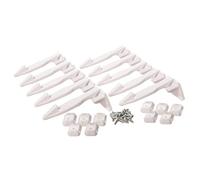 Dreambaby Lot de 10 loquets à ressort - Sécurité enfant - Pour armoire, tiroir et placard - Blanc