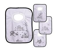 Dreambaby Lot de 4 bavoirs sweat Motif jungle