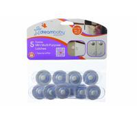 Dreambaby Lot de 5 mini loquets multi-usages