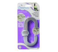 Dreambaby Secure -A- Poignées et boutons de sécurité - Verrous de sécurité coulissants à l'épreuve des enfants - Argent - Modèle F1003