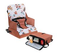 Dreambaby Siège rehausseur On-The-Go pour enfants - Chaise haute portable avec compartiments de rangement pratiques - S'adapte à la plupart des chaises de salle à manger - Léger, compact et facile à