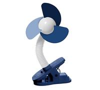 Dreambaby Ventilateur portable à clipser pour poussette, avec ailettes en mousse souple, idéal pour poussettes, berceaux, fauteuils roulants, plage, camping et piscine - Bleu - Modèle L2365
