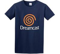 Dreamcast Sega Logo Cotton Round Neck Tee Shirt for Men(XX-Large)