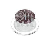Dreamcatcher Boho Magic Plume Foncée Witchy Brown Dreams PopSockets PopGrip pour MagSafe