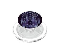 Dreamcatcher Boho Magic Plume Foncée Witchy Purple Dreams PopSockets PopGrip pour MagSafe
