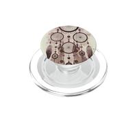 Dreamcatcher Boho Magic Plume Taupe Witchy Brown Dreams PopSockets PopGrip pour MagSafe