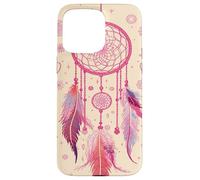 Dreamcatcher Boho Rainbow Purple Feather Dreams Rose à Joues Coque pour iPhone 15 Pro Max