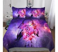 DreamChatcher 3 Pièces Parure De Lit Adulte Enfants Housse De Couette avec Taies D'oreillers Housse De Couette Microfibre Douce King(220x240cm)