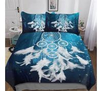 DreamChatcher Housse De Couette, Parure De Lit pour Enfant Adultes 2 Pièces avec Taie-Douce Microfibre Housse Couette Single(135x200cm)
