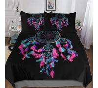 DreamChatcher Parure De Lit 2 Pièces avec Housse De Couette Et Taie d'oreiller, Microfibre Douce, 3D Housse Coutte pour Enfants Adultes Single(135x200cm)