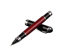 DREAMDEER Fibre de Carbone Signature Gel Stylo à Bille d'encre Noire d'affaires Papier à Lettres - Rouge