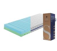 DREAMDI Matelas en Mousse articulé 100x190 Berlin, Deux fermetés, Hauteur 20 CM, déhoussable et Lavable. Hygiénique