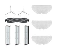 Dreame 1x Brosse Principale 2X brosses latérales 3X Filtre à Cartouche Anti-poussière 3X Chiffon Lavable pour aspirateur Robot D10s