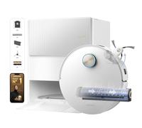 dreame Aqua10 Ultra Roller Complete Robot Aspirateur, Nettoyage Automatique du Rouleau, Évitement d'obstacles de 8 cm, Vidage Automatique, Aspiration de 30 000 Pa, Commande Vocale Intelligente